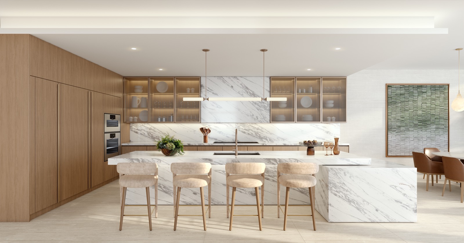 Kitchen at 619 Brickell