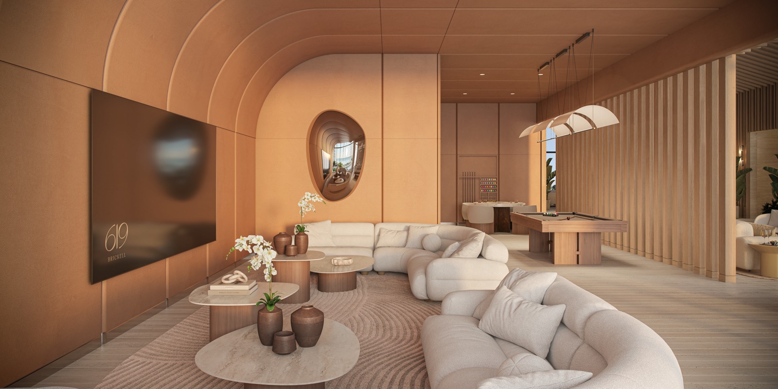 Screening room at 619 Brickell